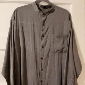 Pierre Cardin Paris XL/Tall mens Shirt Nehru Collar